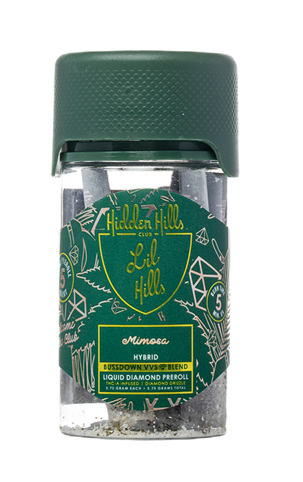 Hidden Hills Lil Hills Bussdown VVS Blend Liquid Diamond Pre Roll 3.75G / Mimosa - Hybrid